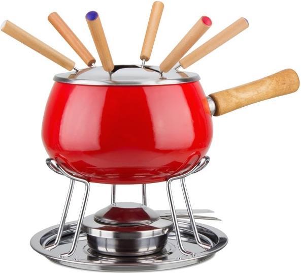Eva- Kochen und Haushalt Eva 12teiliges FondueRot