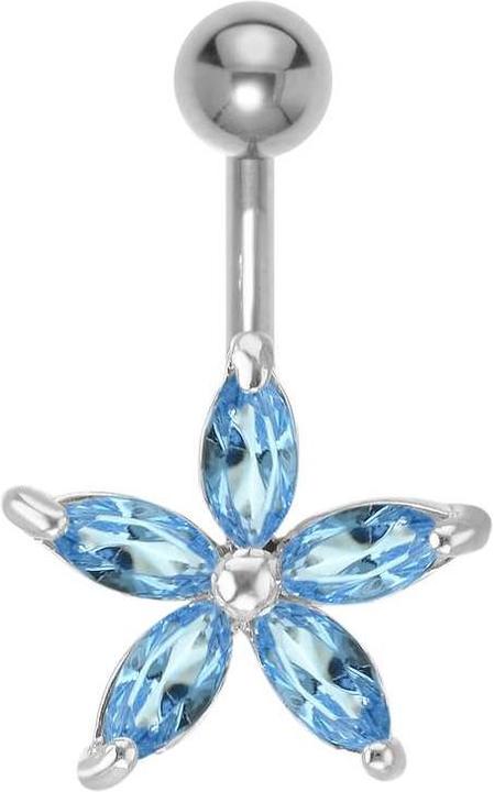 Bijouteria Bauchpiercing (Edelstahl, Messing, Kristall)