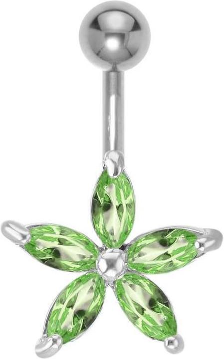 Image du produit Bijouteria Piercing nombril (Acier inoxydable, Laiton, Cristallin)