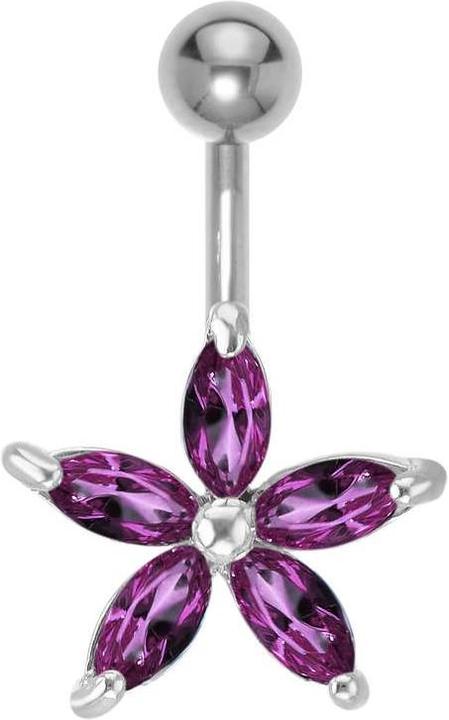 Image du produit Bijouteria Piercing nombril (Acier inoxydable, Laiton, Cristallin)