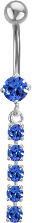 Image du produit Bijouteria Piercing nombril (Acier inoxydable, Argent 925, Zircone)