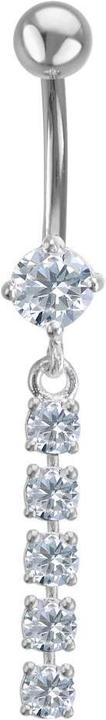 Immagine prodotto Bijouteria Piercing ventre (Acciaio inossidabile, Argento 925, Zirconia)