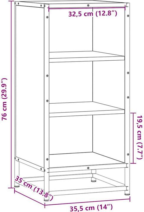 Image du produit vidaXL Sideboard (35.50 x 35 x 76 cm)