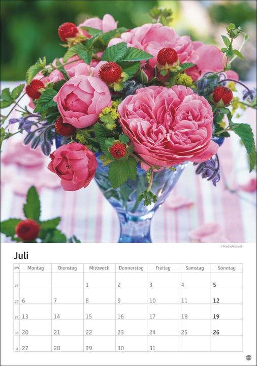 Produktbild Rosenpracht Kalender 2026 (23,5x33,5cm)