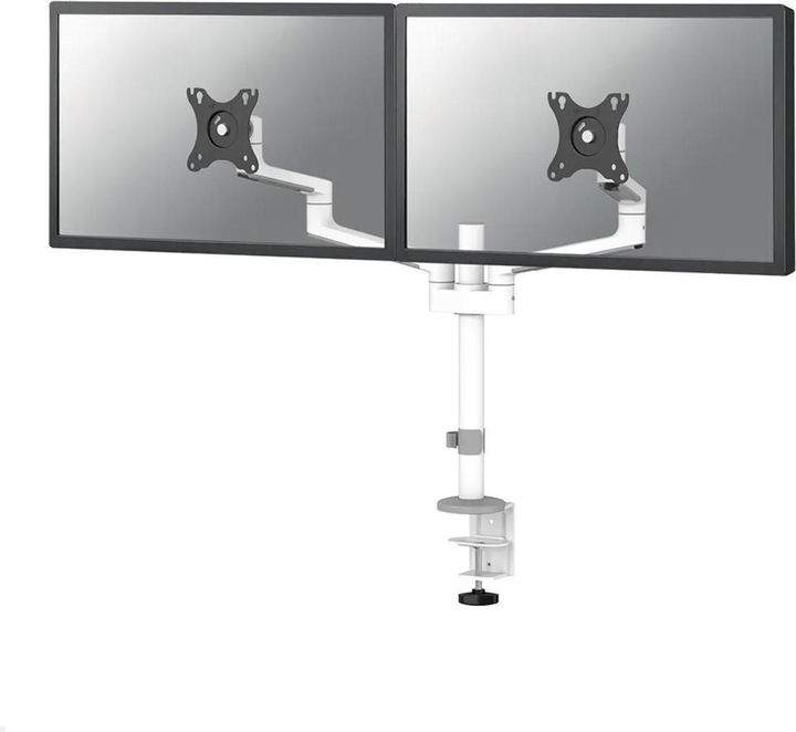Actual product image Neomounts Table mount dual 100x100 -8kg 17-27"/h?v/incline/pivot/clamp/white? (Table, 27.01")