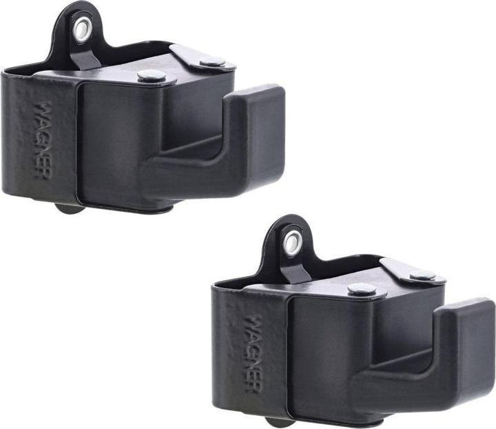 Actual product image Wagner System design yourself coat hook WH 2098 with 1 hook black, 2 pcs.