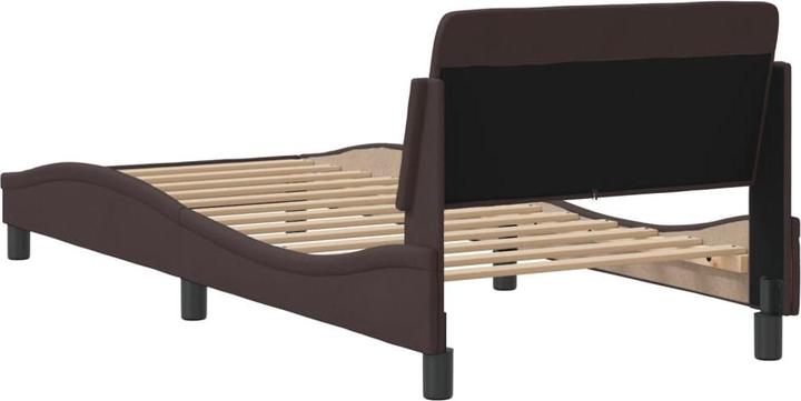 Actual product image VidaXL Bed frame with fabric headboard (90 x 190 cm)