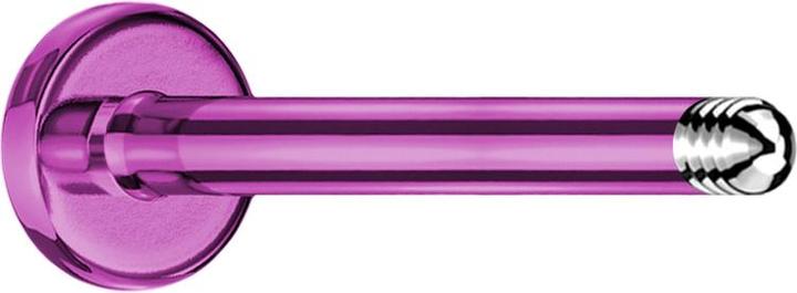Actual product image Star Piercing Micro labret rod violet (Titanium, without brass)