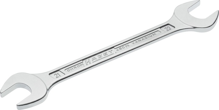 Image du produit HAZET Clé à fourche double 450N-21X23 ∙ Profil à 6 pans extérieurs ∙ 21 x 23 mm