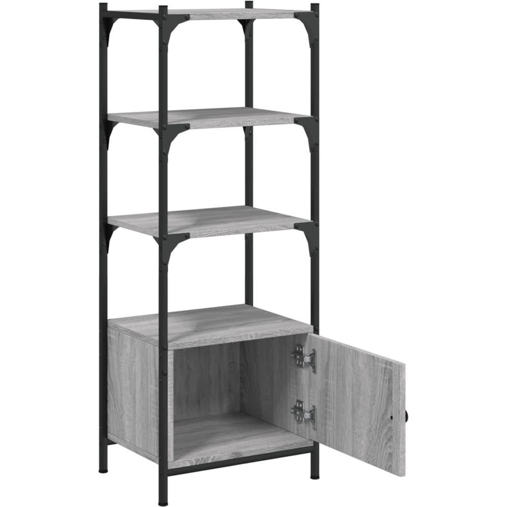 VidaXL, Regal, Bücherregal 3 Böden Grau Sonoma 41x30x109,5 cm