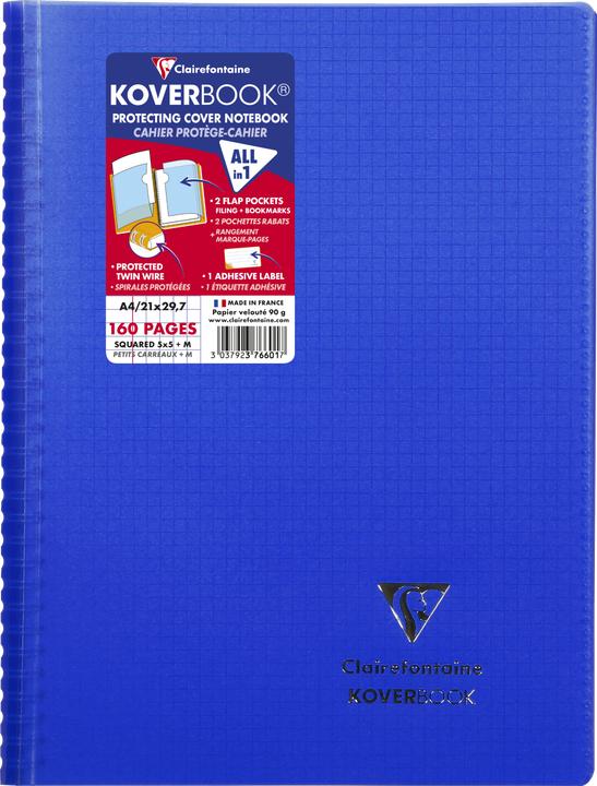 Actual product image Clairefontaine Koverbook (A4, Checked, Hardcover)