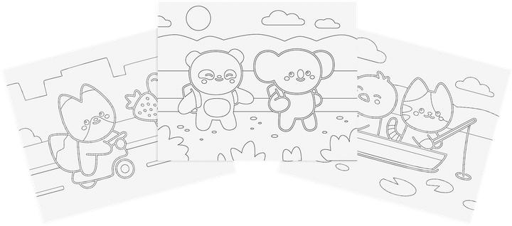 Jovi Kawaii Sand Painting Kit Kawaii Tiere