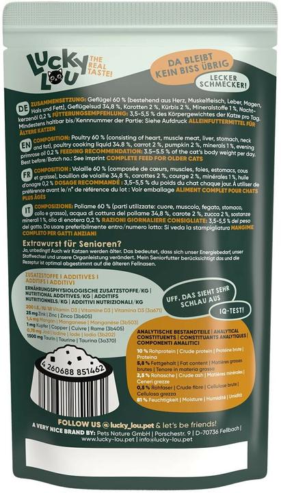 Produktbild Lucky Lou Katzen-Nassfutter (Senior, 1 Stk., 125 g)