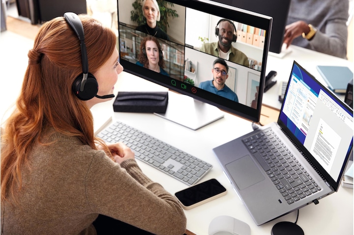 Actual product image Jabra Evolve2 65 Flex MS (Wireless, USB-A)