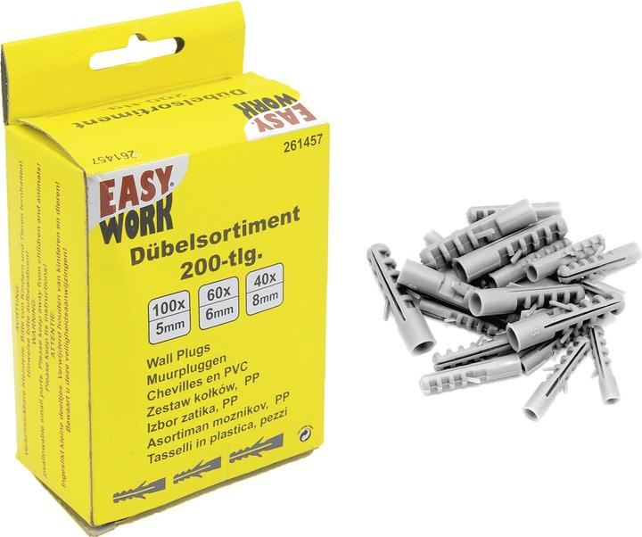 Actual product image Easy Work Universal dowel assortment (200 pcs.)