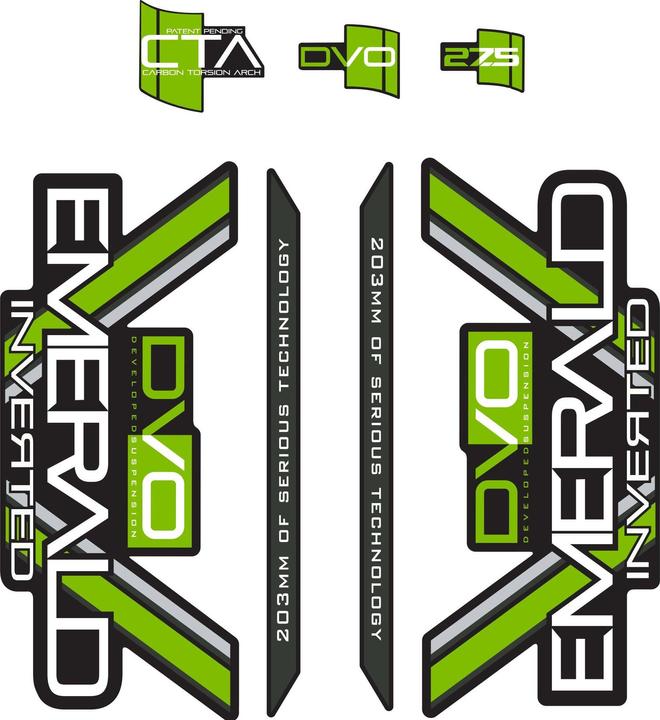 Produktbild DVO Decal Set, 26", Emerald, green SALE
