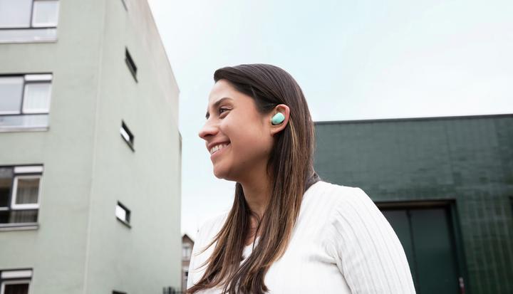 Actual product image Trust Nika Compact Blueth Earphones Mint (ANC, 8 h, Wireless)