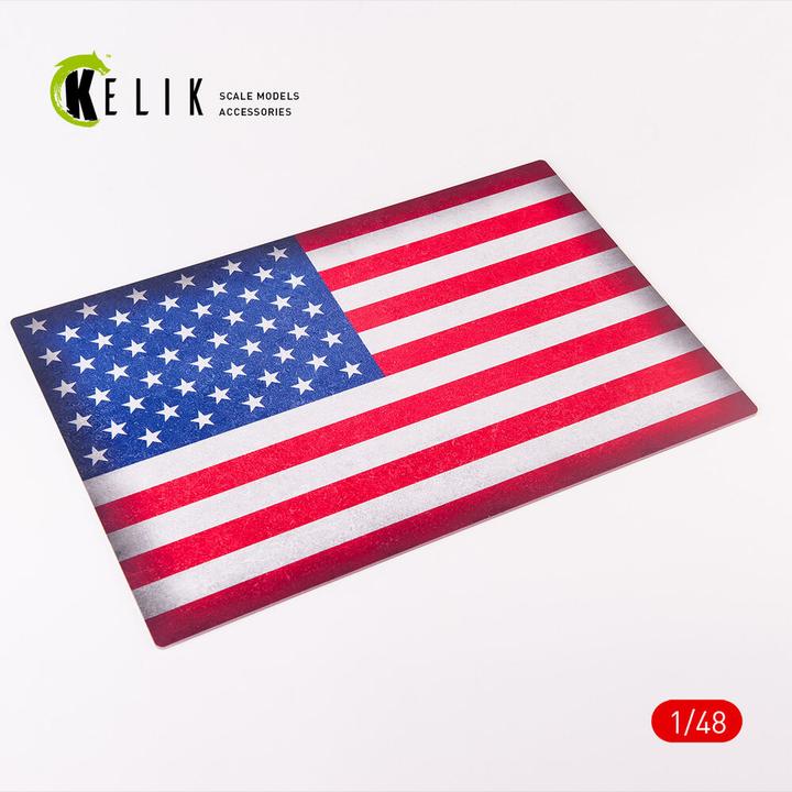 Kelik USA Flag - Acrylic 3 mm (410 x 270 mm) (410 g) (41 x 27 cm)