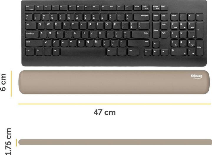 Image du produit Fellowes Breyta sand Tastatur-Handgelenkauflage 47 cm