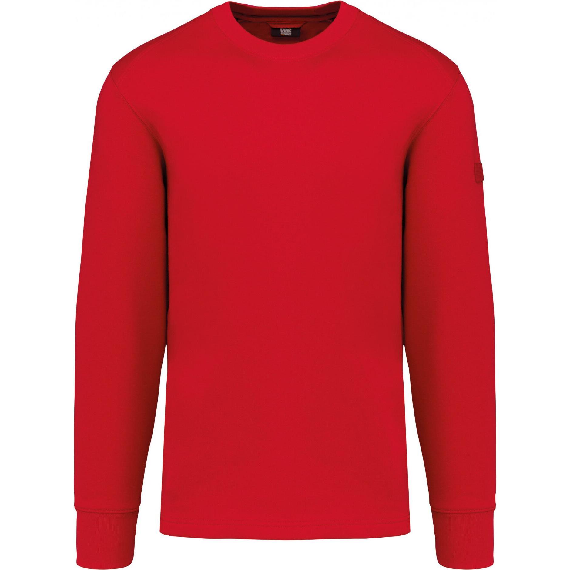Kariban, Herren, Pullover, Sweatshirt mit montierten Ärmeln, Rot, (XS)