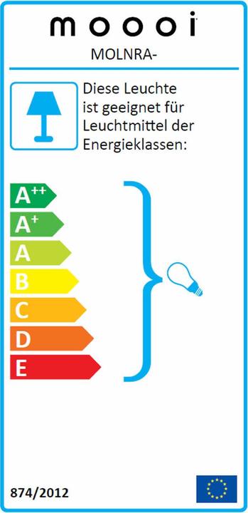 Label énergétique Moooi Non Random D48 Lampe à suspendre (E27)