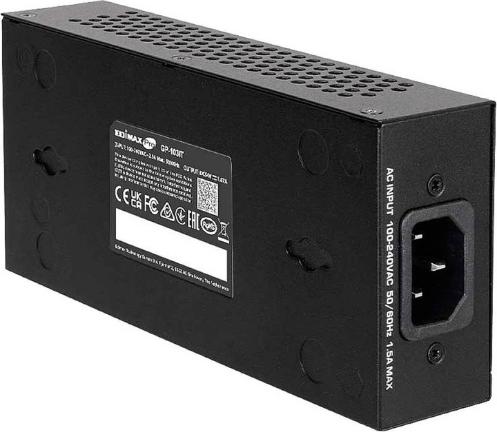 Produktbild edimax GP-103IT (802.3bt (PoE++), 802.3af (PoE), 802.3at (PoE+), 90 W)