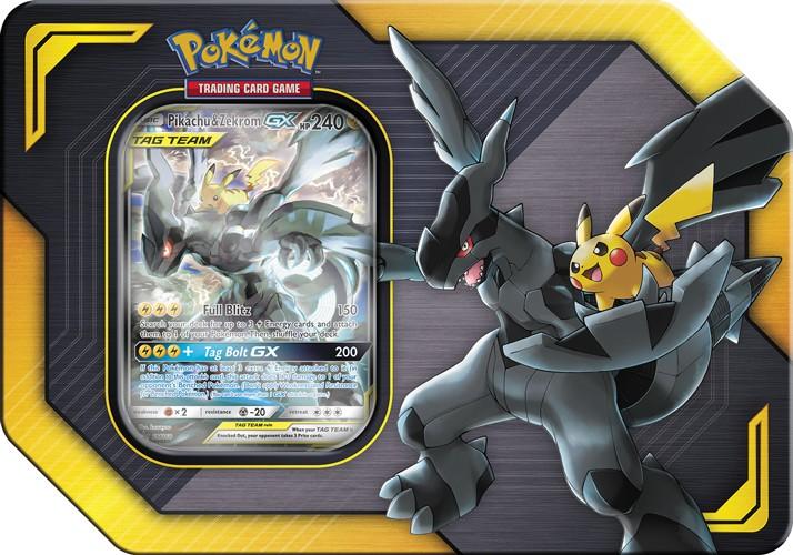 Image du produit Pokémon TAG TEAM Pikachu & Zekrom GX Tin Box (Anglais, Tin)