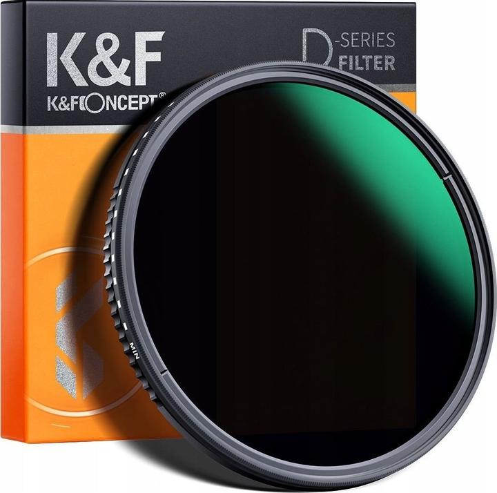 K&F Concept Filtr Kf Szary Regulowany ND3-ND1000 82mm / 82 Mm / Kf01.1838 (82 mm, Neutral density filter, 82 mm)
