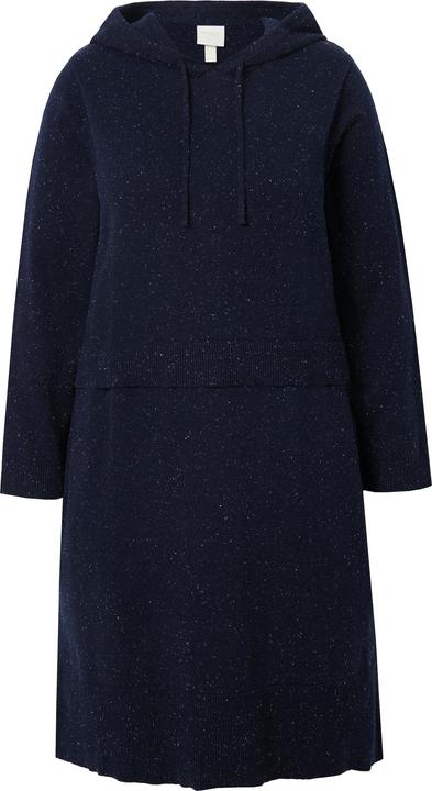 Produktbild Ulla Popken Strickkleid, Noppen, Kapuze, Langarm (54)