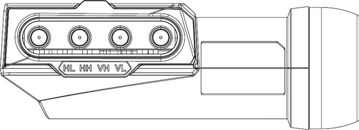 Image du produit inverto IDLP-QTL413-PREMU-OPN LNB Quattro 40mm 0,2 dB Premium (Quattro LNB, 40mm)