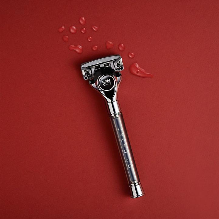 Produktbild Cremo Barber Grade Razor for Men with Extra Refill Blade - Silver (Körpergel)