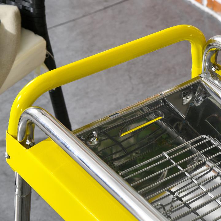 Immagine prodotto Outsunny Griglia a carbonella con piedini regolabili, 2 griglie, piastra e borsa per il trasporto