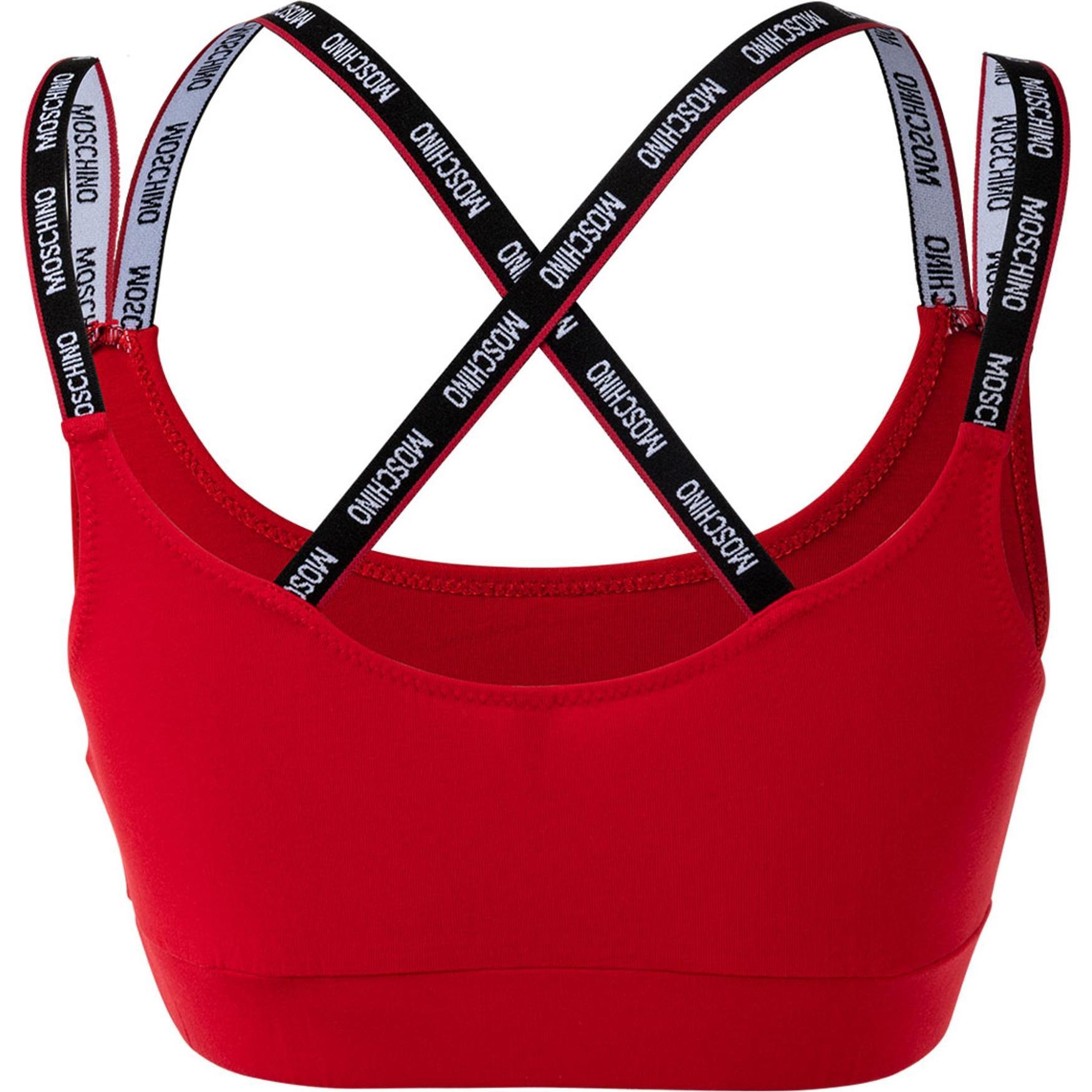 Thumbnail - Moschino, BH, Bustier Sportlich Bequem sitzend, Rot, (XS)
