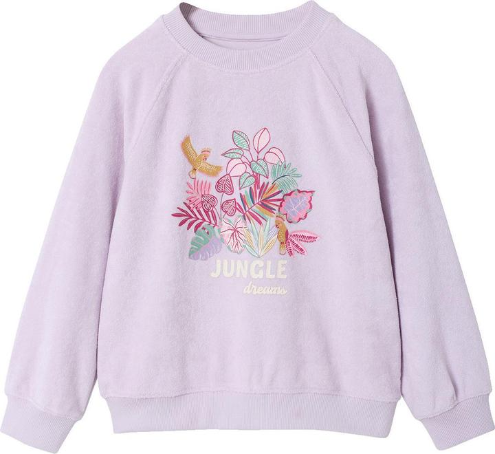 Produktbild Vertbaudet Mädchen Sweatshirt Vogelmotiv JUNGLE DREAMS (110)