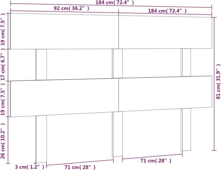Immagine prodotto vidaXL Lashonda (184 x 3 x 81 cm)