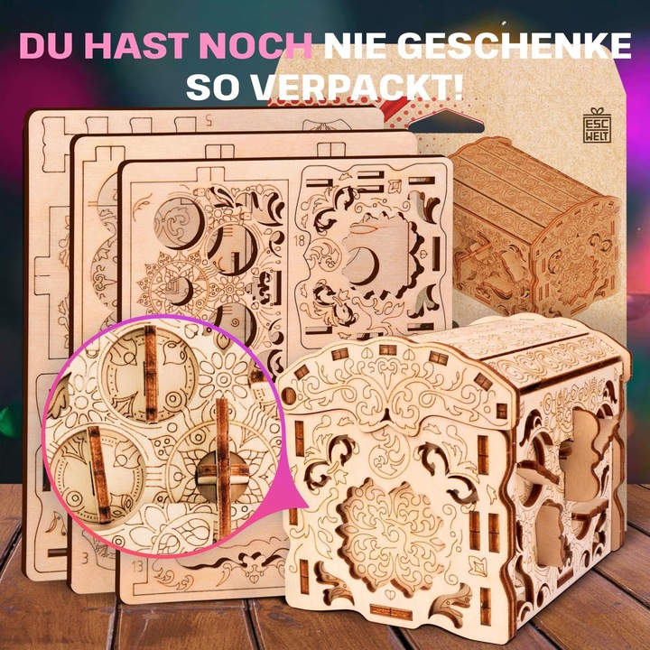 Immagine prodotto Escape Welt Scatola segreta ""Tesoro"" - Kit scatola puzzle (Tedesco)
