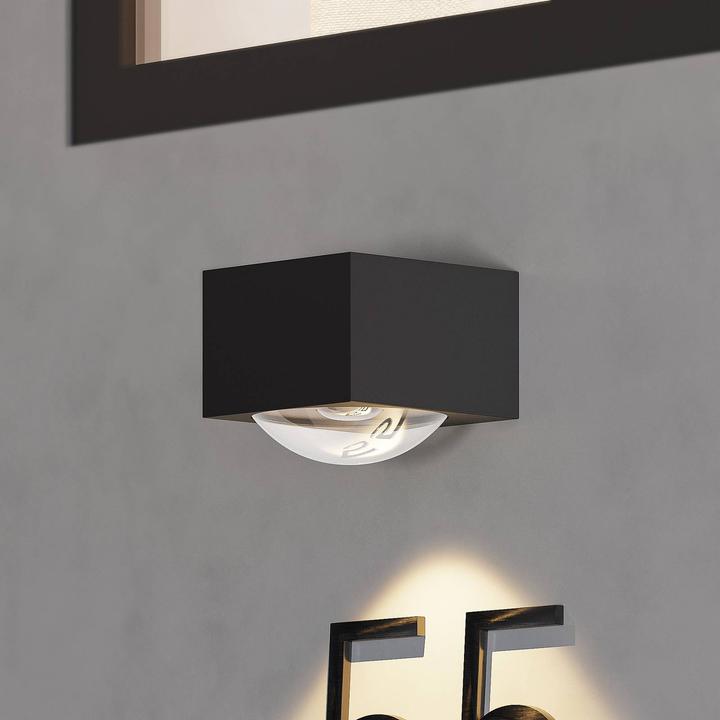 Actual product image Lucande Almos LED outdoor wall light, angular, 1-light. (670 lm, IP65)