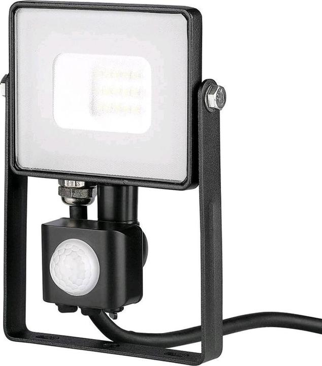 Actual product image V-TAC VT10SB 10W LED Sensor Floodlight SAMSUNG Chip Switch-off Function Housing Black 6400K (800 lm, IP65)
