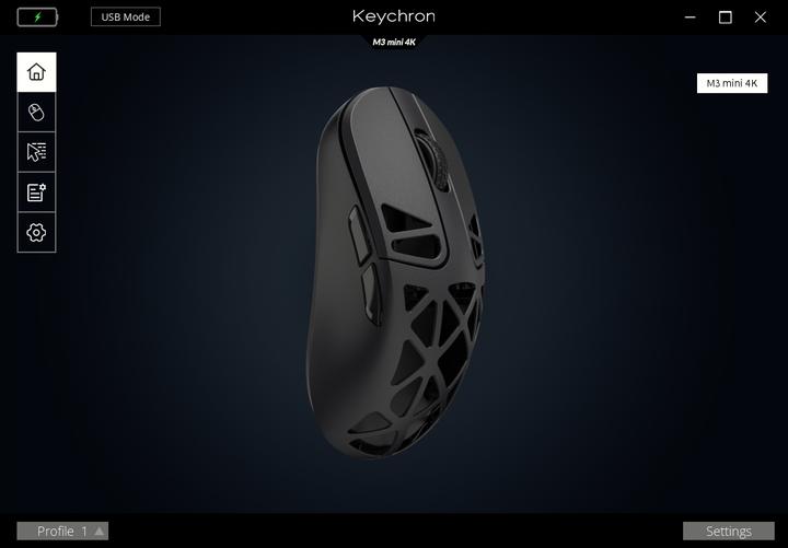 Actual product image Keychron M3 Mini 4000Hz Wireless - Metal Edition (Cable, Wireless)