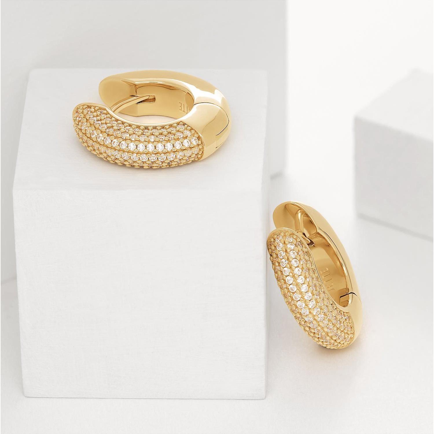 Thumbnail - Jette, Ohrringe, Creolen GLAM, (925er Silber)