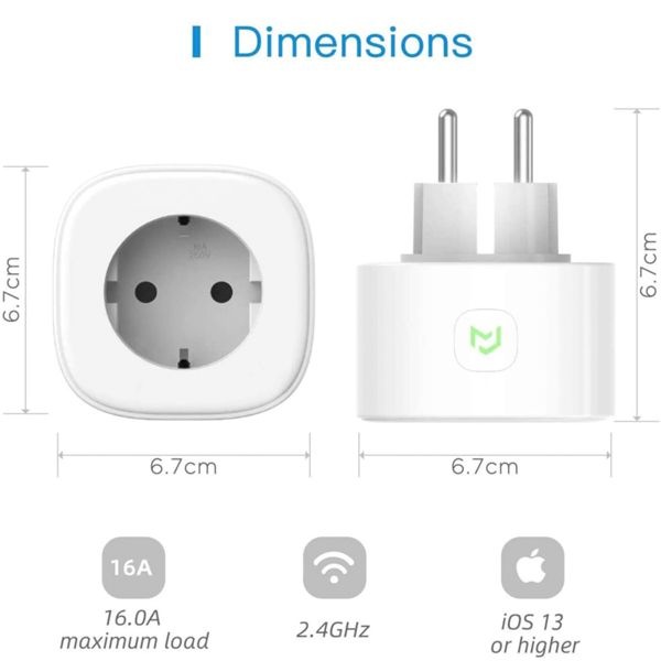 Actual product image Meross Smart Wi-Fi Plug