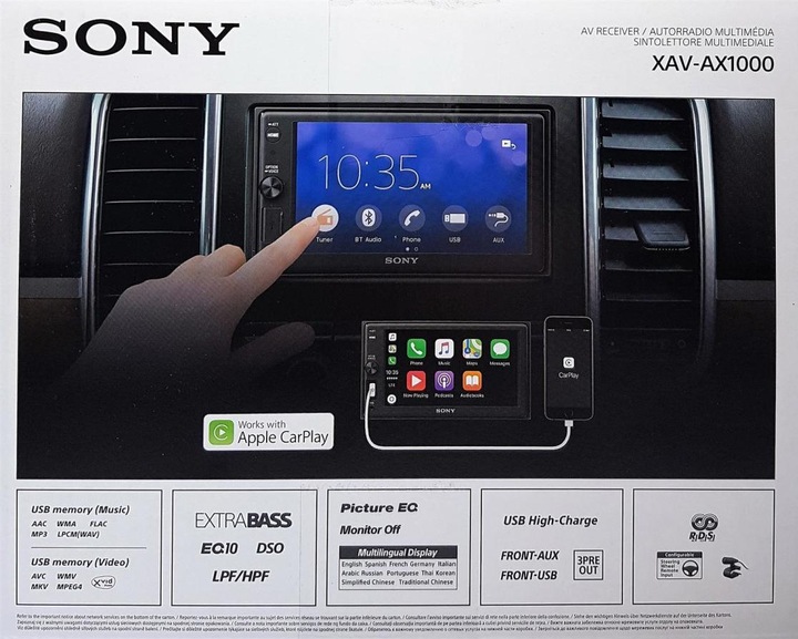 Image du produit Sony XAV-AX1000 (Apple Carplay)