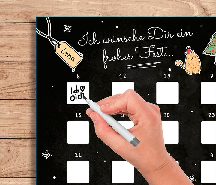 Produktbild Out of the blue DIY Adventskalender Kratzpapier zum aufrubbeln