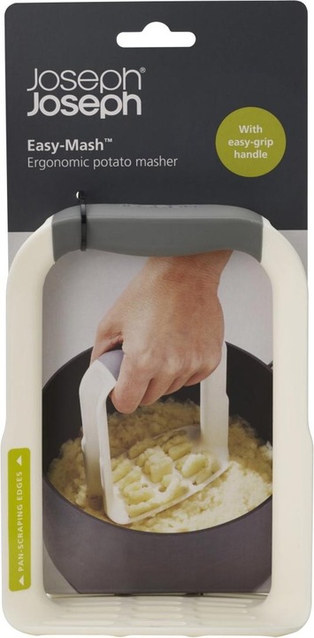 Actual product image Joseph Joseph Easy-Mash Ergonomic Potato Masher - White