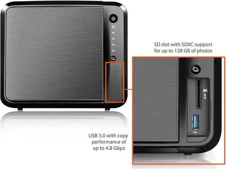 Actual product image Zyxel Nas542-8t (2 x 4 TB, Serial ATA Drive)