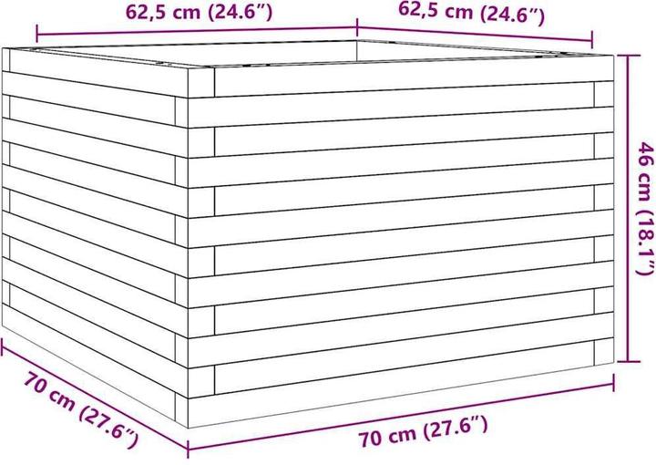 Actual product image vidaXL Pflanzgefäss