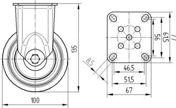 Image du produit Tente roulette fixe