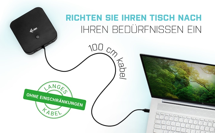 Actual product image i-tec C31HDMIDPDOCKPD100 (USB-C, 4 Ports)