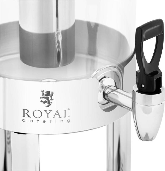 Actual product image Royal Catering Juice dispenser - 5.5 L - with cooling system - stainless steel / plastic -