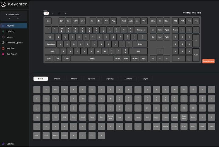 Immagine prodotto Keychron K10 Max (USA, Cablato, Senza fili)